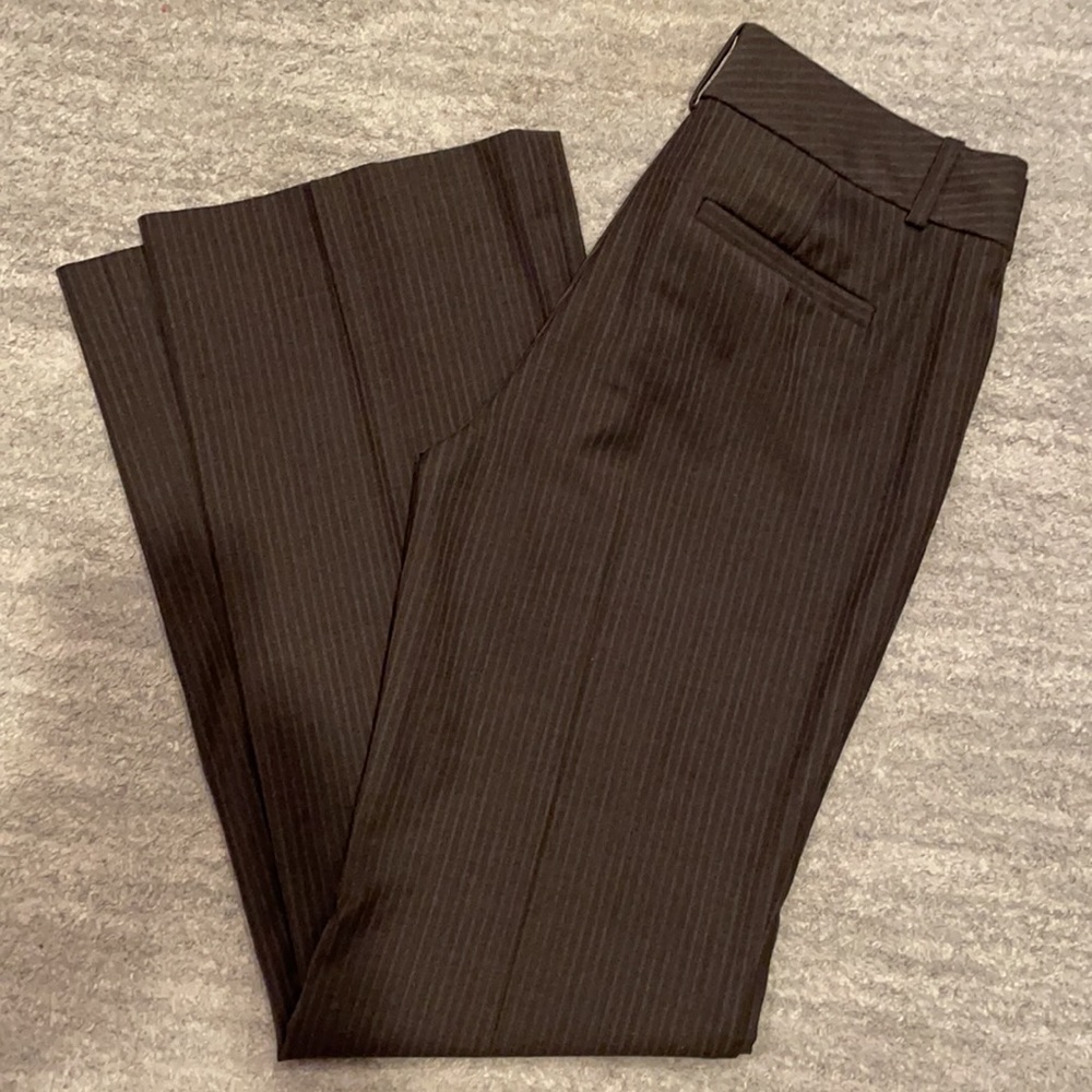 COPY - Ann Taylor brown pinstripe pants